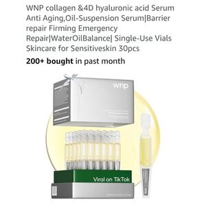 WNP Collagen & 4D Hyaluronic Acid Serum Anti Aging 30 Single Use‎ Vials Skincare